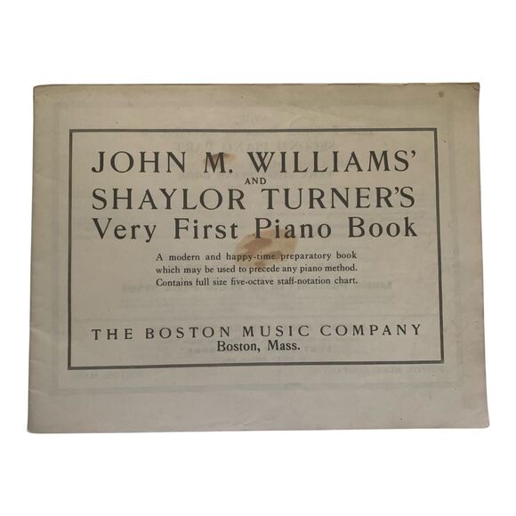 Vintage 1937 Very First Piano Book Songbook Sheet Music The Boston Music Co. - Picture 4 of 14